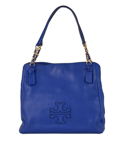 Harper, £120, Handbags, Blue, Leather, Front view